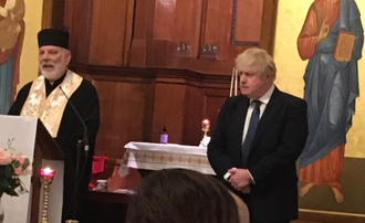 Bishop Kenneth Nowakowski, Boris Johnson