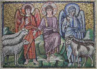 Separation of Sheep and Goats, After 6thC mosaic in Ravenna, 20thC © Metropolitan Museum, NY