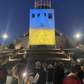 Illumination at Liverpool Cathedral