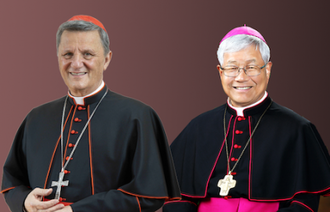 Cardinal Mario Grech and  Archbishop Heung-sik