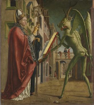 Saint Wolfgang and the Devil, by Michael Pacher © Alte Pinakothek, Munich / Alamy