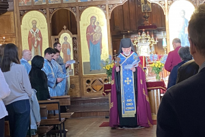Archbishop Nowakowski reading the Act of Consecration image ICN/JS