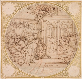 Drawing by Perino del Vaga © Morgan Library, NY