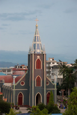 Sacred Heart Cathedral in Mandalay, Myanmar Wiki Image
