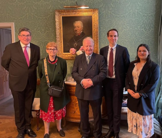 l-r: Catholic Union Chairman, Rob Flello; Treasurer, Veronica Fulton; Director, Nigel Parker, Head of Public Affairs, James Somerville-Meikle; Communications Assistant, Daisy Vanderputt