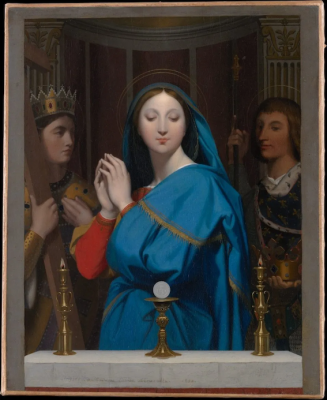 The Virgin Adoring the Host, by Jean Auguste Dominique Ingres 1852, © Metropolitan Museum, New York