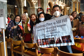 Filipino group from Mill Hill - by Simeon Elderfield