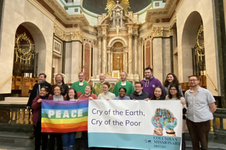 Campaigners in Glasgow during  COP26