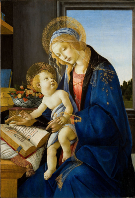 The Virgin and Child - The Madonna of the Book  by Sandro Botticelli. 1480 - 1481. © Museo Poldi Pezzoli, Milan / Wikimedia