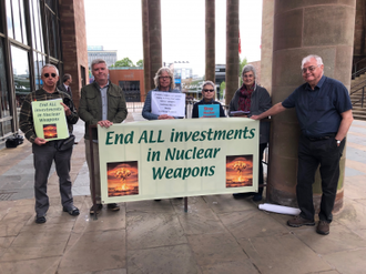 Recent anti-nuclear protest in Coventry