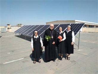 ACN-funded solar panels at convent and Al-Farah school run by Sisters of Our Lady of Perpetual Help, Aleppo ©ACN