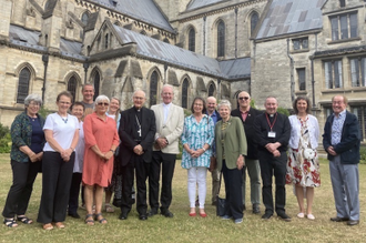 Missio Local Secretaries with Bishop Alan Hopes, Fr Tony Chantry MHM and Fr Kevin Hughes MHM.