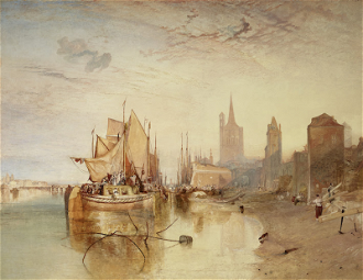 Cologne, the Arrival of a Packet-Boat: Evening