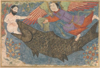 Jonah and the Whale, From a Jami al-Tavarikh (Compendium of Chronicles), Iran, 1400 © Metropolitan Museum, New York