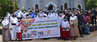 Catholic protests in 2020 - Image Caritas Sri Lanka