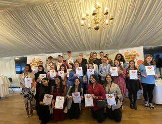 Cardinal Vincent with the Celebrating Young People award winners. Image ICN/JS