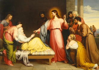 Christ Healing the Mother of Simon Peter's Wife, by John Bridges. Executed in 1839. © Birmingham Museum of Art, Alabama