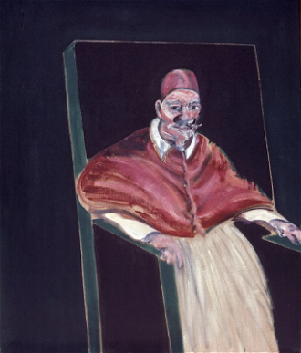 Study for Velazquez Pope II, by Francis Bacon,1961 © Vatican Museum, Vatican City