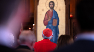 Cardinal in Ukrainian Cathedral. M.Mazur CBCEW