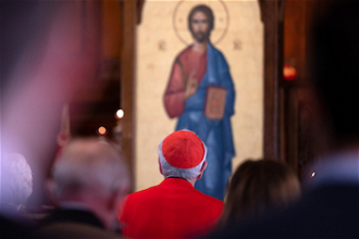 Cardinal in Ukrainian Cathedral. M.Mazur CBCEW
