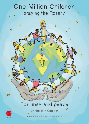 2022 'A Million Children Praying the Rosary' poster © ACN