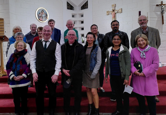 Bishop Hugh with Prayer for Creation attendees