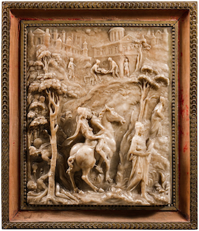 The Good Samaritan, Circle of Jacques du Broeucq,1545, Alabaster relief, © Sotheby's Paris, 14 June 2022, sold €403,000