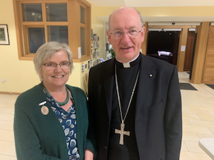 Jo Jacques with Bishop Richard Moth