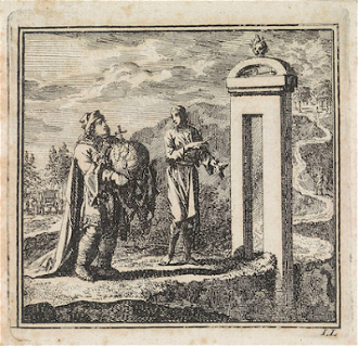 To Pass Through The Narrow Gate, by Jan Luyken, Published by Pieter Arentsz & Cornelis Van Der Sys, 1710 © Alamy