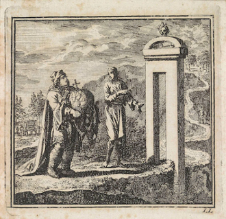 To Pass Through The Narrow Gate, by Jan Luyken, Published by Pieter Arentsz & Cornelis Van Der Sys, 1710 © Alamy