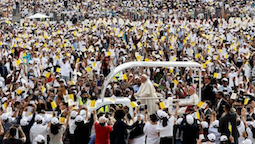 Pope arrives in National Stadium