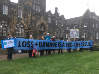Banner: 'Loss and Damage is a Pro-Life Issue'
