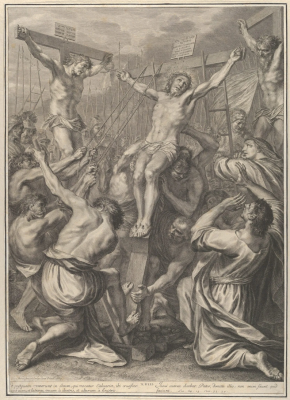 Christ Raised on the Cross, from The Passion of Christ by Grégoire Huret © Metropolitan Museum, New York