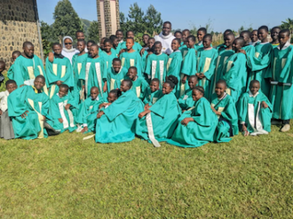 Choir in their new uniforms