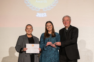 Holy Family Catholic Primary School  representatives with Cardinal. Photo: M Mazur