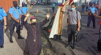 Arrest of  Bishop Alvarez. Image CSW