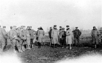 British and German troops meeting in No-Mans' Land during the unofficial 1914 truce. Wiki image