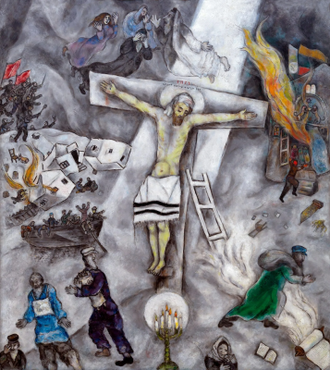 White Crucifixion, by Marc Chagall (1887-1985), Painted in 1938, © Alamy