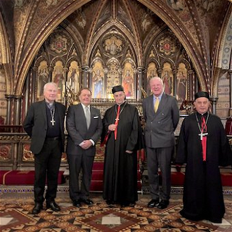 The Patriarch met MPs and Peers at  the Houses of Parliament yesterday