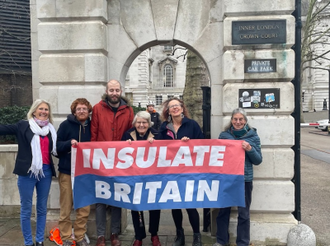Rev Sue, Benjamin and Ruth with supporters