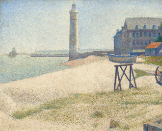 The Lighthouse at Honfleur, by Georges Seurat, 1886, © National Gallery of Art, Washington