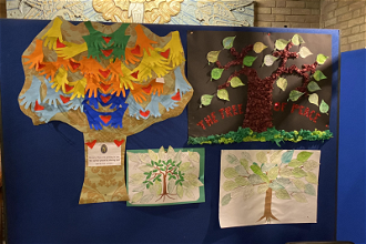 Some of the  children's beautiful artwork for Peace Sunday. See ICN's Facebook page for more.