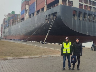 Stella Maris ship visitors in Odesa. Image: ACN