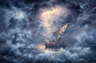 In the eye of the Storm by Abraham Hunter, 2017. © Abraham Hunter Art