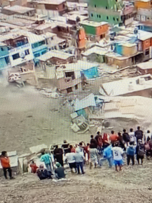 Homes washed away in mud slide caused by torential rains