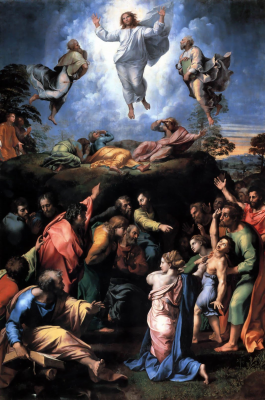 The Transfiguration, by Raphael. Painted between 1516-1520, © Vatican Museums