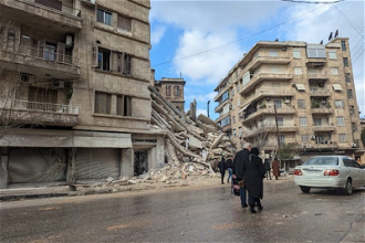Earthquake-hit homes in Aleppo © ACN