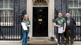 Bringing the petition to Downing Street