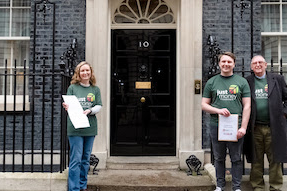 Bringing the petition to Downing Street