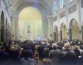 Santa Maria delle Grazie al Trionfale during the penitential service with Pope Francis
